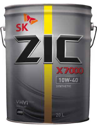 Масло моторное ZIC X7000 AP 10W40   20 литр (р5226)