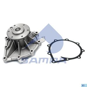 Насос водяной MAN D2066/2676 LOH с прокладкой (02323701) (Д7257)