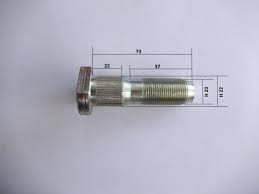 Болт М20x1,5х72 (шпилька колеса 43114, 43118) со шлицами н/о / Белзан (43114-3103071)(КП1231)