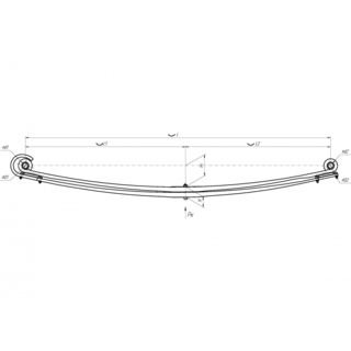 Рессора передняя Volvo FH12/FM12  2-листовая (1003002VV-2902012-02-10) (П4692)