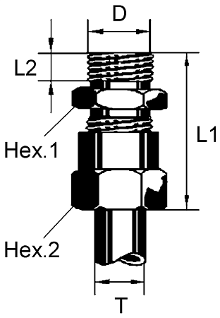 Фитинг М12х1,5 D=8х1 разборный (INF11GI1208)(Пн0114)