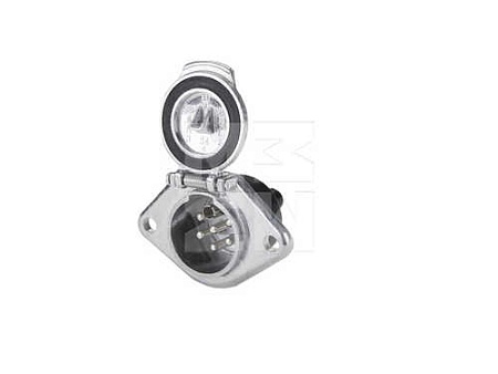 Розетка 7/6. метал соед. резьбовое, 24V  (M7332002) (Эл1793)