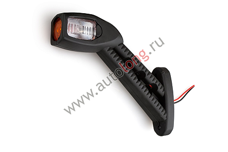 Боковой габарит (рога) ЛЕВЫЙ 10671 бело-крас. 20LED(накло (551426/710212) (191151) (опт0529)