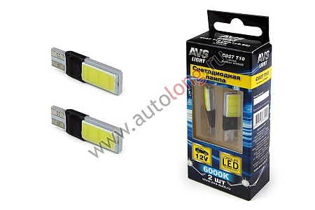 К-т светодиодных ламп C027 T10 COB 12V (17906) (л4415)