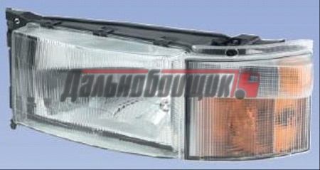 Фара Scania 4 левая (без поворотника) (7711104LLDEM)(ОПТ0660)