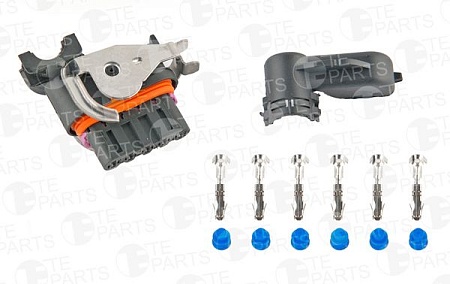 Разъем электрический 5-pin генератора с запорной скобой / TE PARTS (7870705)(ЭЛ6043)