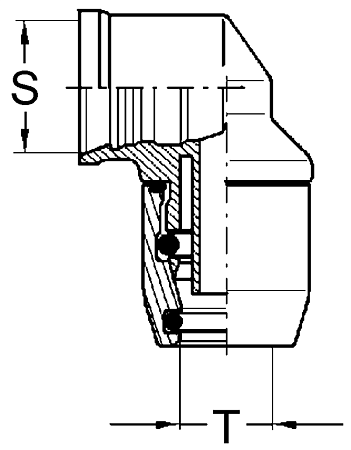 Фитинг угловой P5 под трубку D=12x1.5 (25151209000005B/8521243SX)(ПН0819)