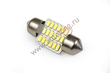 Лампа светодиодная FESTOON-18SMD-3014- 31мм 24V (18023) (л4422)