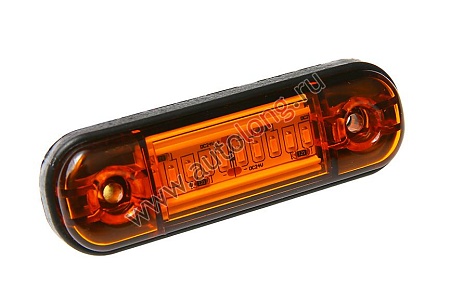 Габарит светодиодный 160 MINI 10 LED Ряд (Желтый) 24V (20830) (Опт5914)