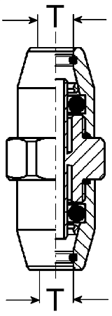Фитинг прямой 6х1 (2550060403)(пн0295)