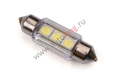 Лампа 3 диода 24 V (салон Линза) (12046) (л4418)