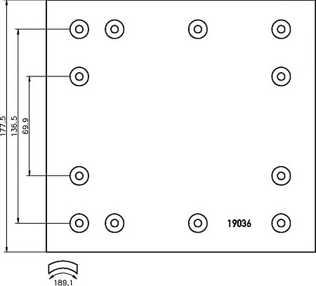 Накладка 19036 DON STD (IL66673S7340)(Т0155)
