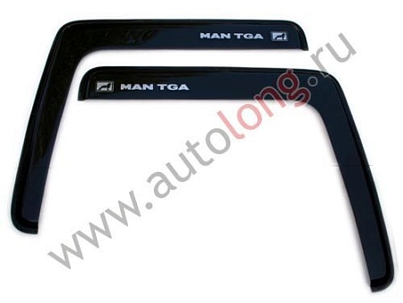 Дефлекторы на боков.стекло MAN TGA к-т черный (6056)(к0095)