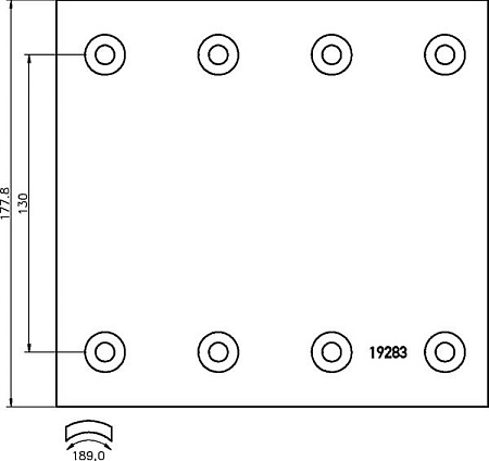 Накладка 19283 Marshall 1-рем (M2192831)(Т0068)