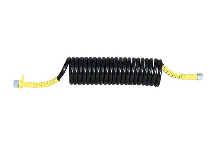 Шланг спиральный штуцер М16x1.5/ гайка М18x1.5 (желтый) (M7362402) (пн5420)