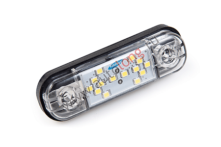 Габарит светодиодный Стрелка мал.14LED Бегущий огонь Белый (12-24V) (19976) (опт2837)